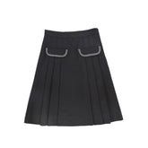BAMBOO POCKET PLEATED SKRIT